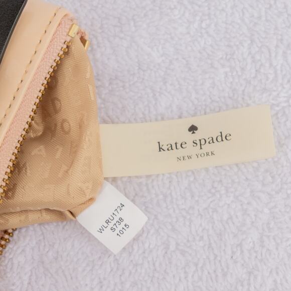 Small Coin Keychain KATE SPADE Zuzu Chelsea Park Pink Black Change Purse NWT - Picture 11 of 13